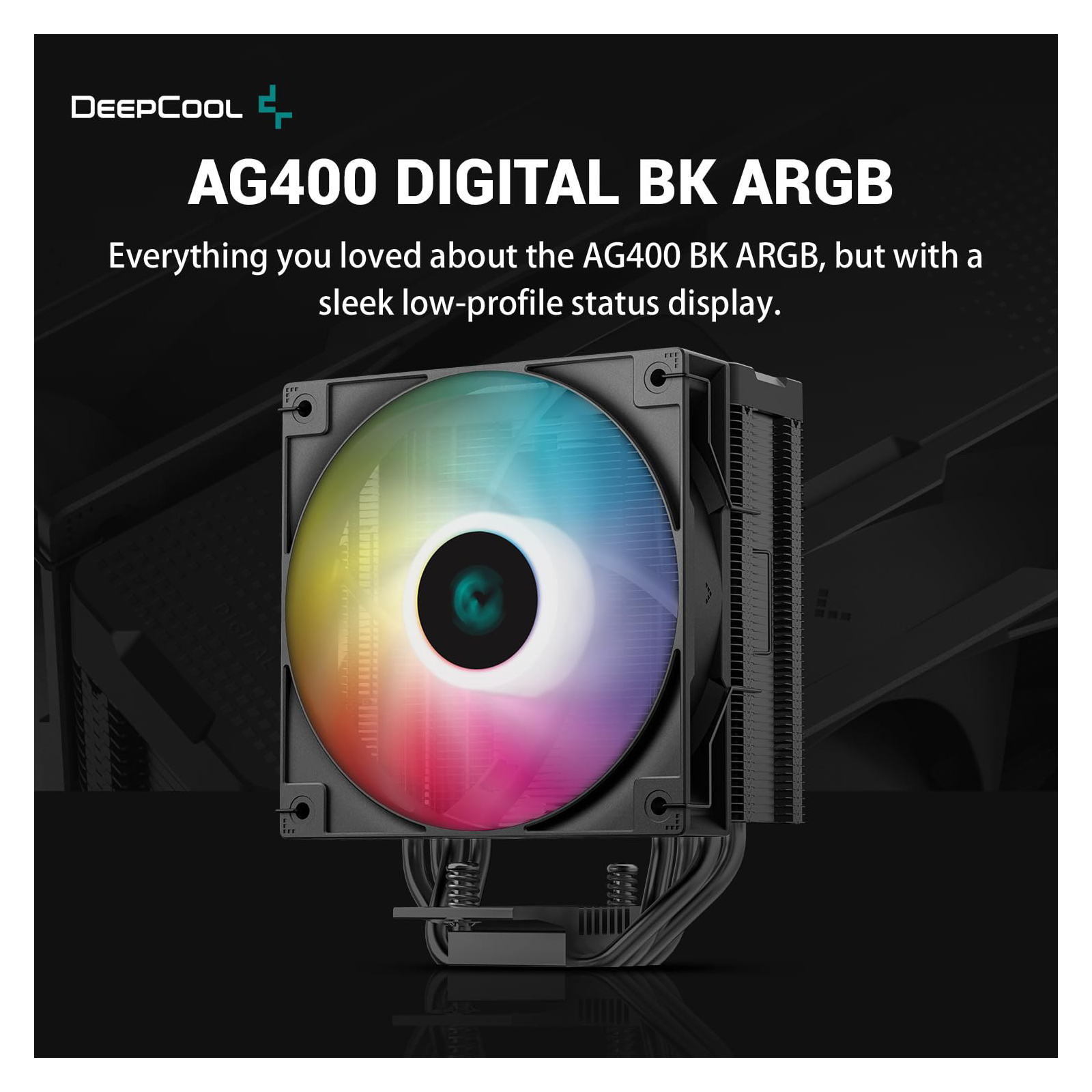 Кулер до процесора Deepcool AG400 DIGITAL BK ARGB зображення 11