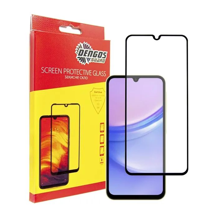 Чехол для мобильного телефона Dengos Kit for Samsung Galaxy A15 case + glass (Black) (DG-KM-69) изображение 4