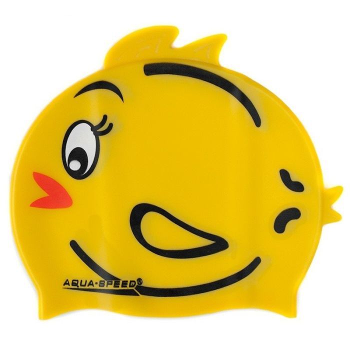 Шапка для плавания Aqua Speed Zoo 115-Tweety 5759 жовте курча Діт OSFM (5908217657596)