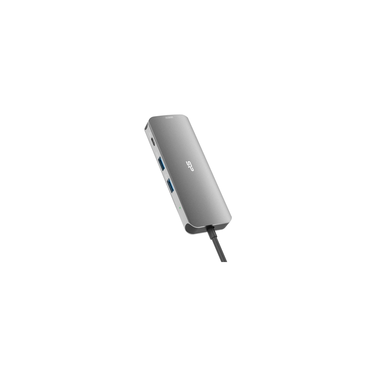 Концентратор Silicon Power USB-C 8-in-1 SR30 Silver Aluminum (SPU3C08DOCSR300G) изображение 3