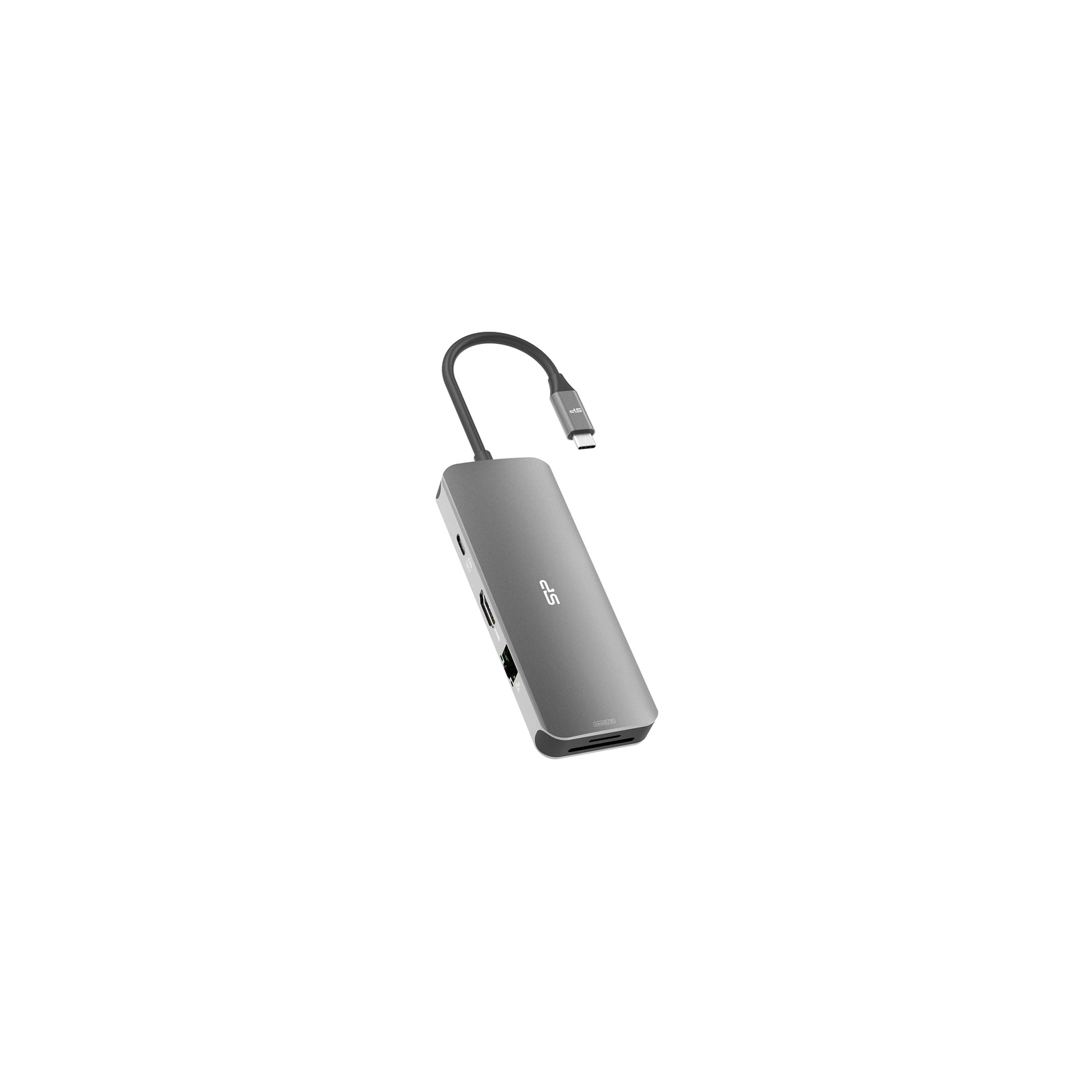 Концентратор Silicon Power USB-C 8-in-1 SR30 Silver Aluminum (SPU3C08DOCSR300G) изображение 4