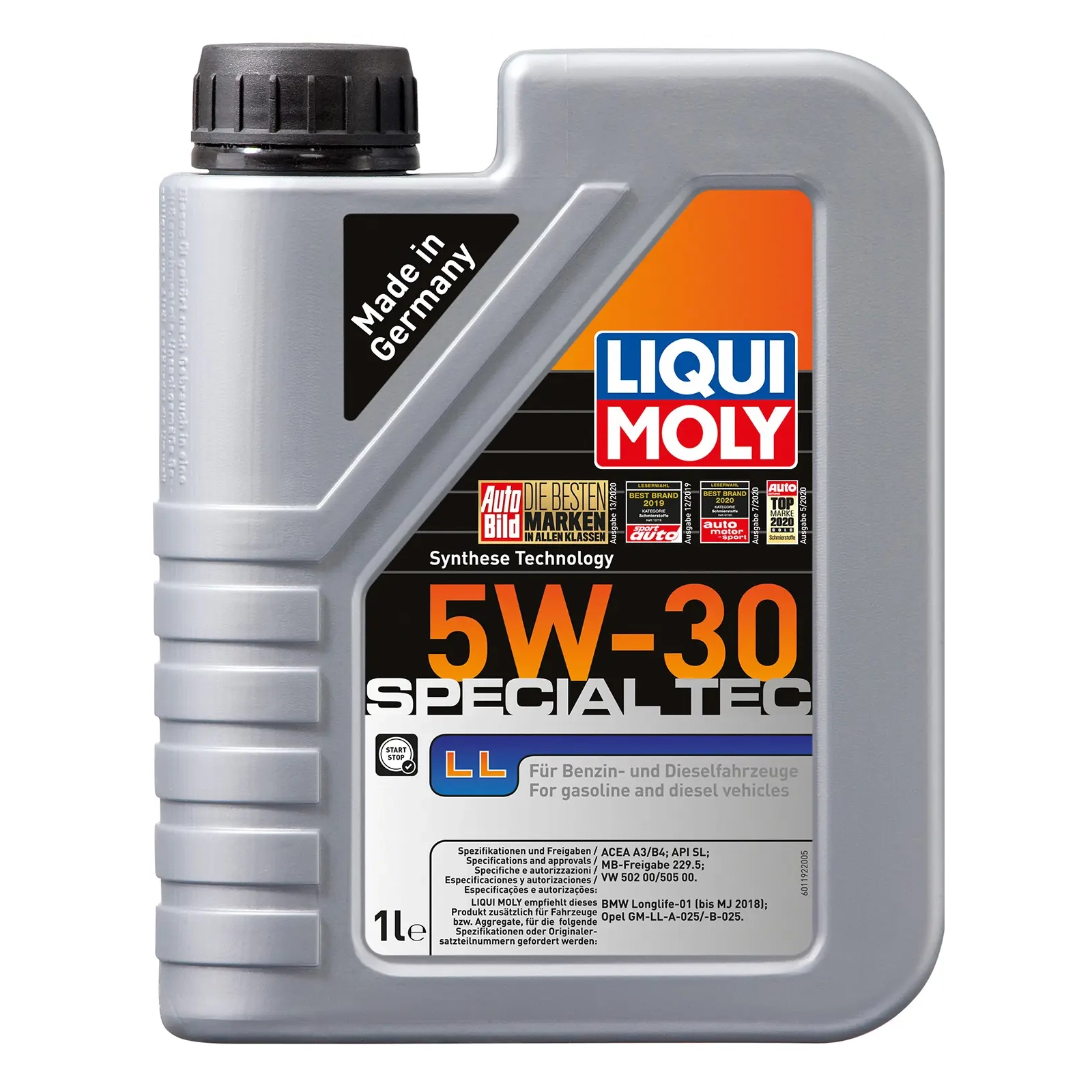 Моторное масло Liqui Moly SPECIAL TEC LL 5W-30 1л (2447)