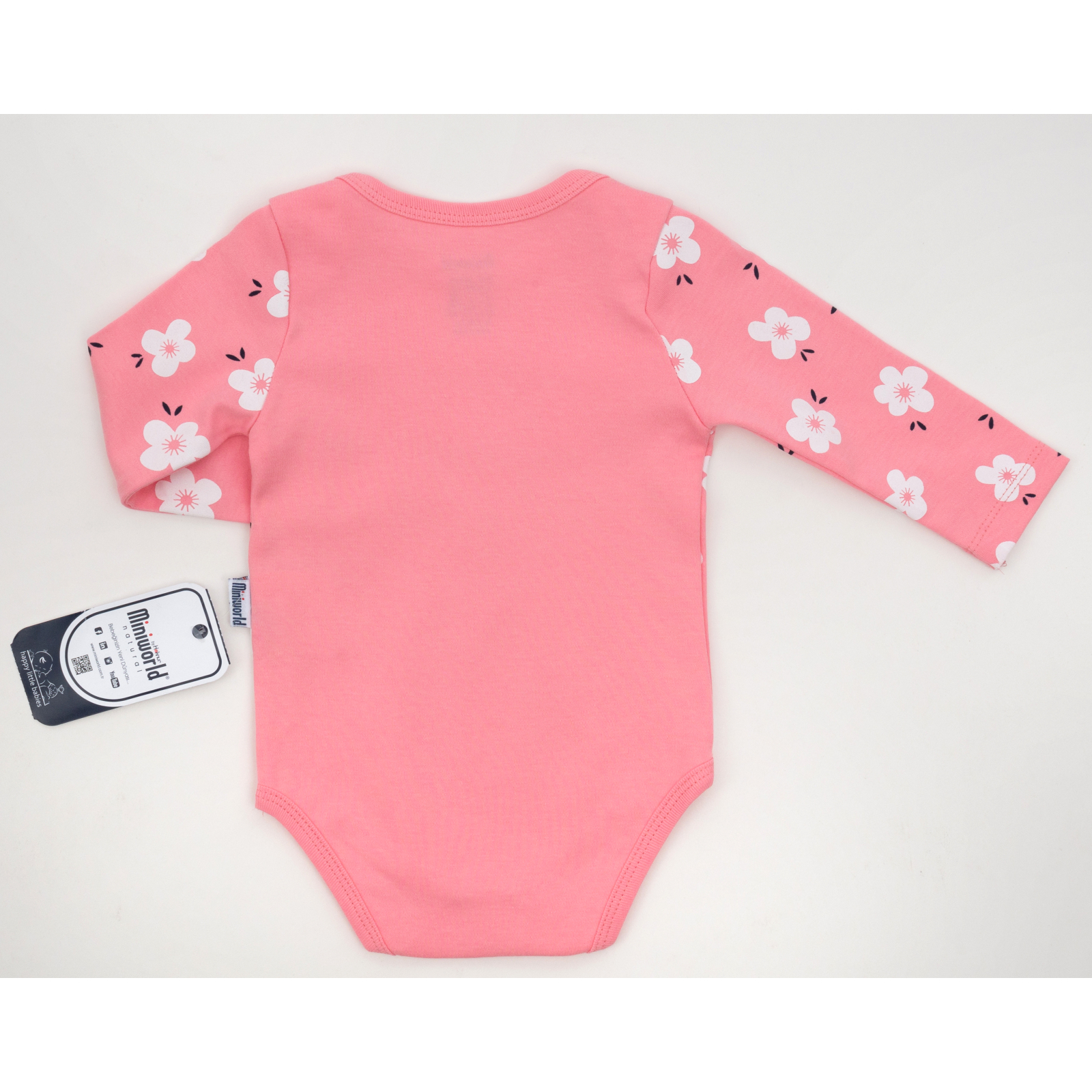 Набор детской одежды Miniworld с цветочками (16378-68G-pink) изображение 5