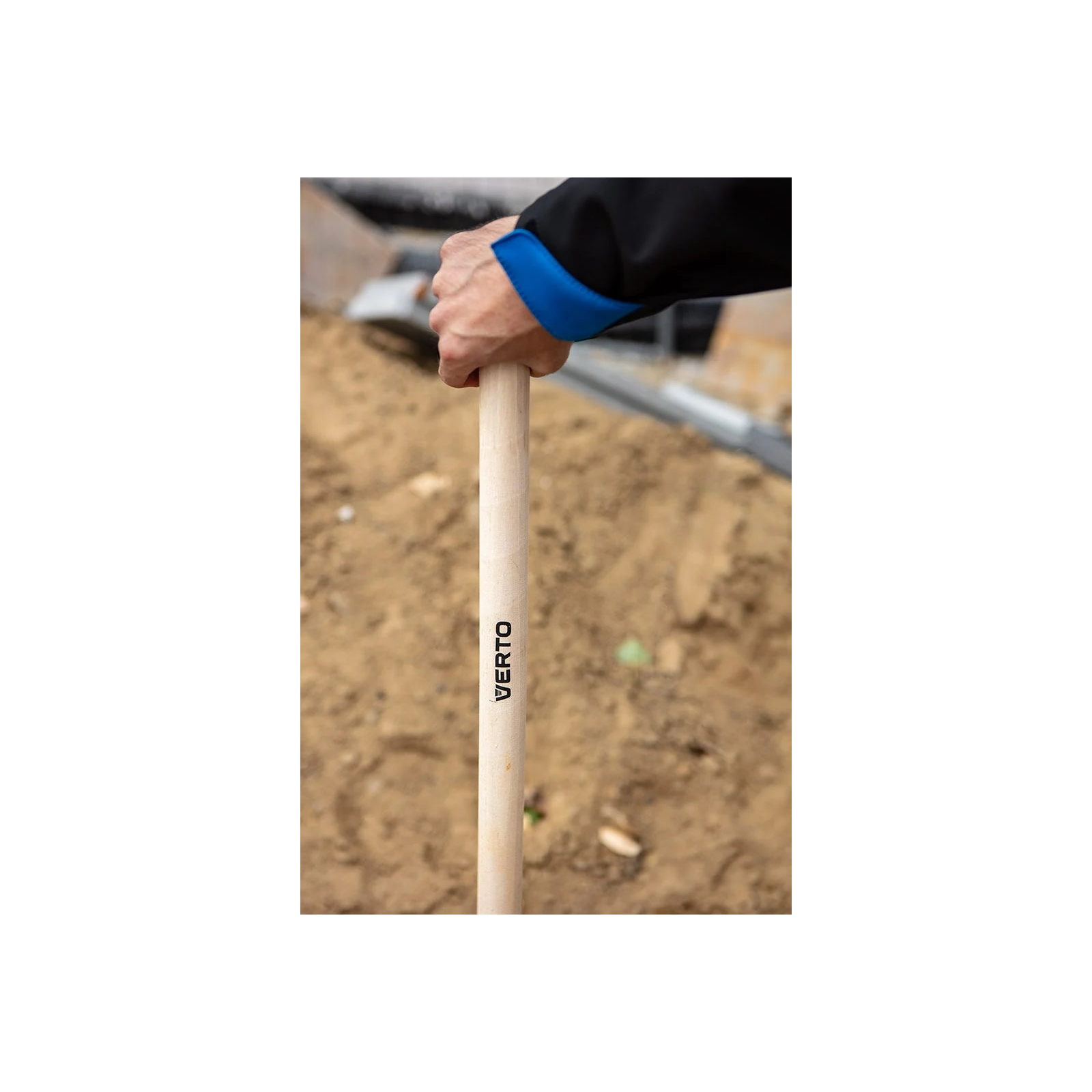 Лопата Verto совкова, руків'я дерев'яне, 120см, 1.8кг (15G019) зображення 4