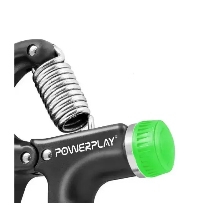 Еспандер PowerPlay кистьовий 10-40 кг Strength Grip Чорно-зелений (PP_4323_Bl/Green) зображення 4