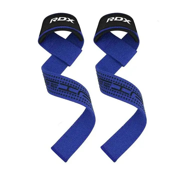 Кистевые лямки RDX S4 Gym Cotton Gel Straps Black Plus (WAC-S4B+)