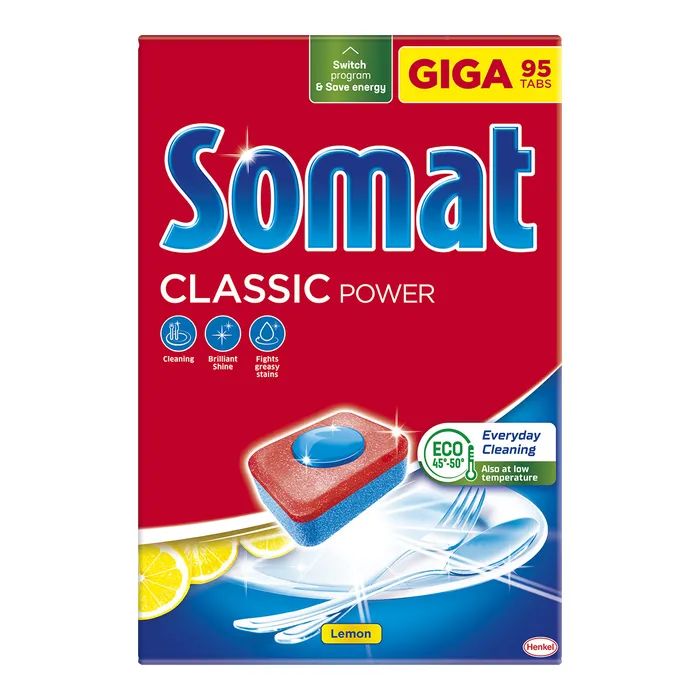 Таблетки для посудомоечных машин Somat Classic Power 95+95 шт. (9000101821406)