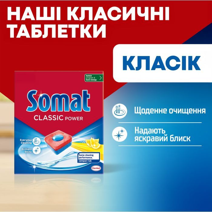 Таблетки для посудомийних машин Somat Classic Power 95 шт. (9000101810059) зображення 2