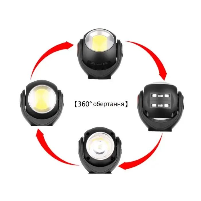 Фонарь Quantum worklight Transformer 5W LED+COB з USB (QM-FL2020) изображение 10