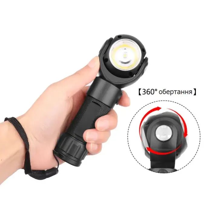 Фонарь Quantum worklight Transformer 5W LED+COB з USB (QM-FL2020) изображение 3