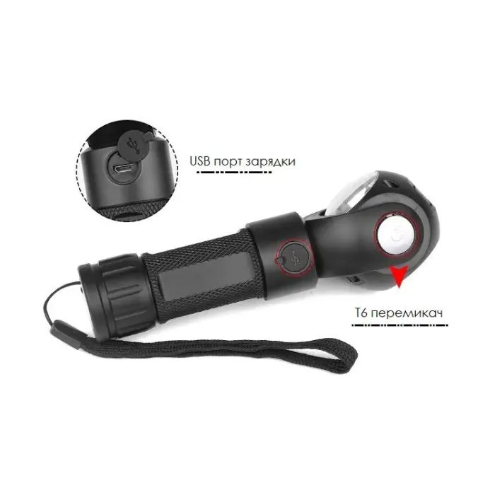 Фонарь Quantum worklight Transformer 5W LED+COB з USB (QM-FL2020) изображение 7