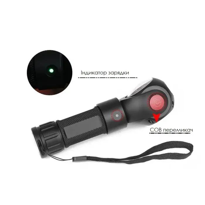 Фонарь Quantum worklight Transformer 5W LED+COB з USB (QM-FL2020) изображение 9