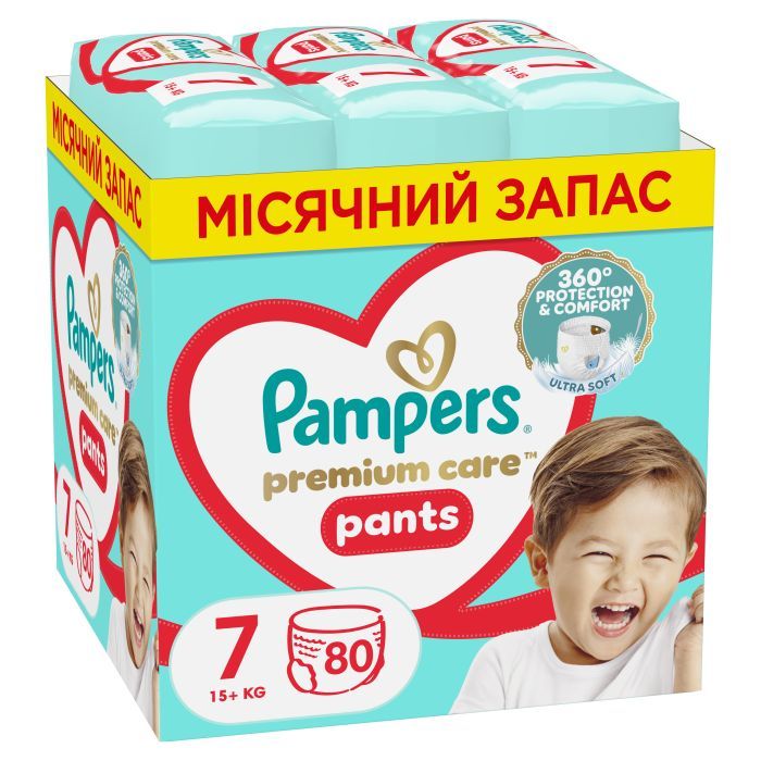 Подгузники Pampers Premium Care Pants Трусики Размер 7 (17+кг) 27 шт. (8006540807026)