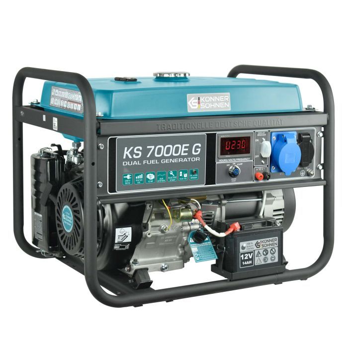 Генератор Konner&Sohnen газобензиновий KS 7000E G, 230V, 5.5kW, електростартер, 77.2кг (KS7000EG) зображення 2