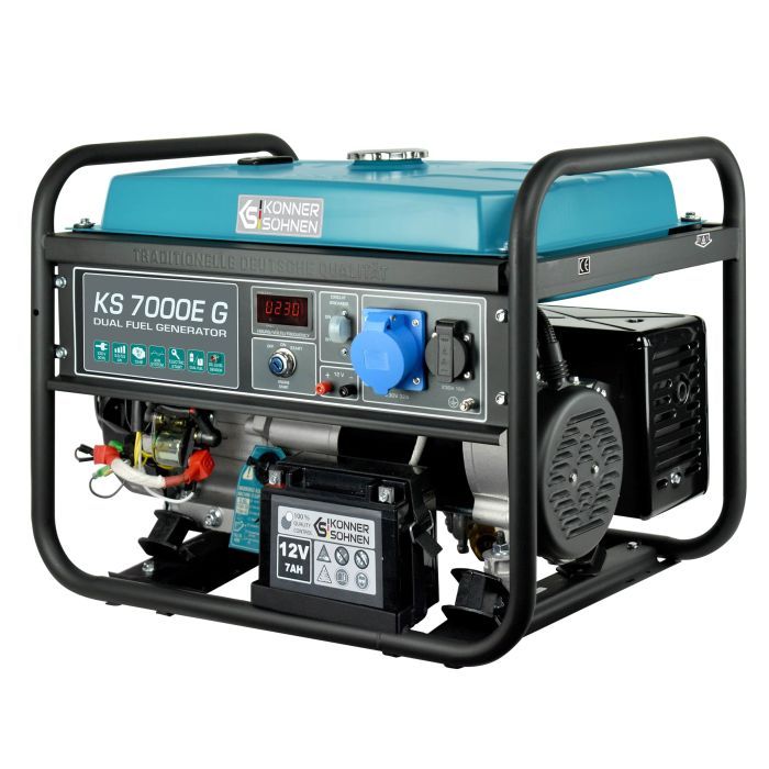 Генератор Konner&Sohnen газобензиновий KS 7000E G, 230V, 5.5kW, електростартер, 77.2кг (KS7000EG) зображення 3