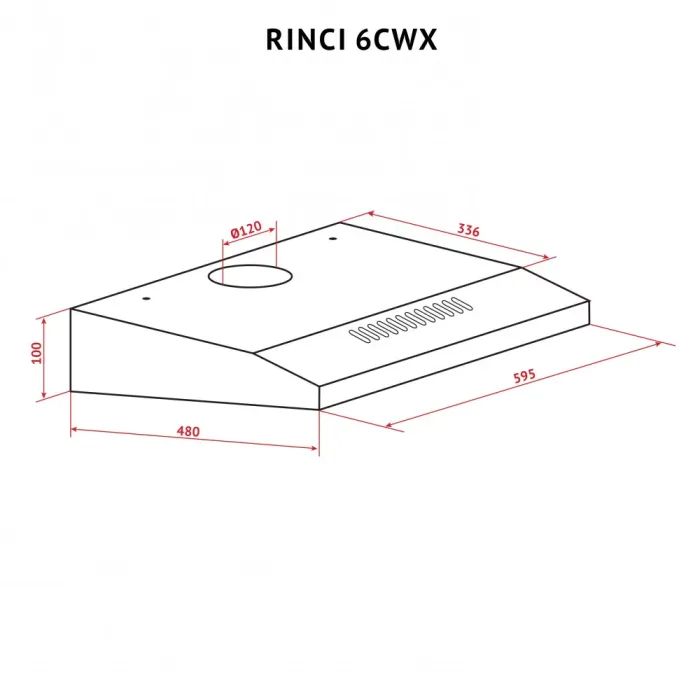 Вытяжка кухонная Perfelli RINCI 6CWX INOX изображение 11