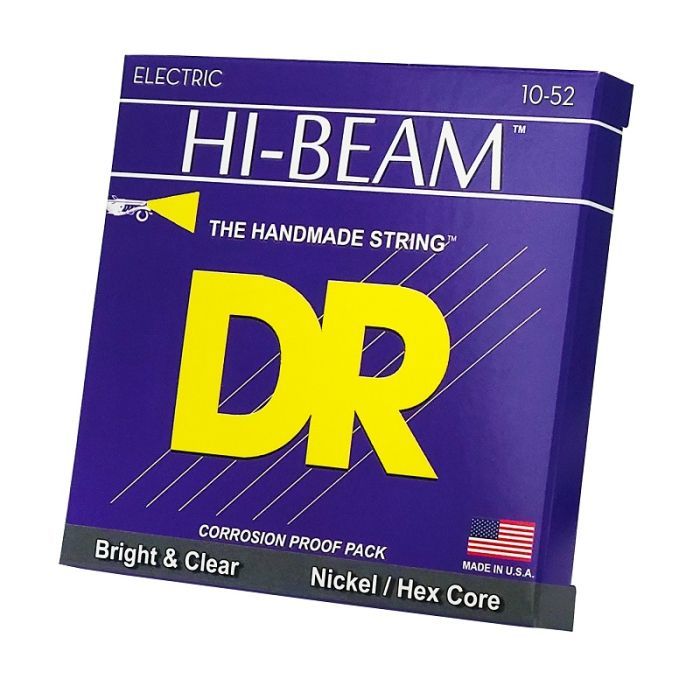 Струны для гитары DR Strings HI-BEAM Electric - Big Heavy (10-52) (BTR-10) изображение 2