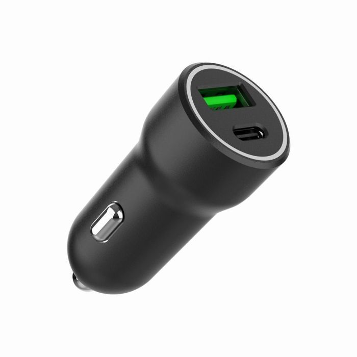 Зарядний пристрій Gembird 1xUSB-A (18W QC3.0) + 1xUSB-C (20W PD) black (TA-UC-A2PDQC20-CAR-01) зображення 3