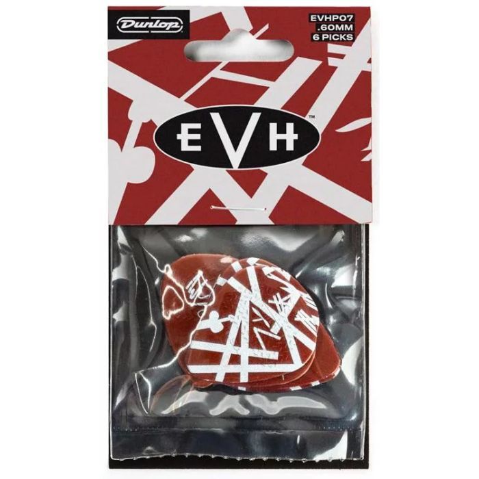 Медиатор Jim Dunlop EVH Shark Guitar Max-Grip Pick .60mm 6 шт. (EVHP07) изображение 2