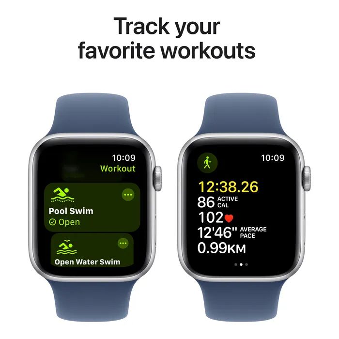 Смарт-часы Apple Watch SE 2024 GPS 40mm Starlight Aluminium Case with Starlight Sport Band - S/M (MXEF3QH/A) изображение 6