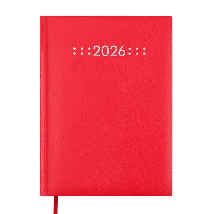 Тижневик Buromax датований 2026 CLASSIC, А5 червоний (BM.21121-05)