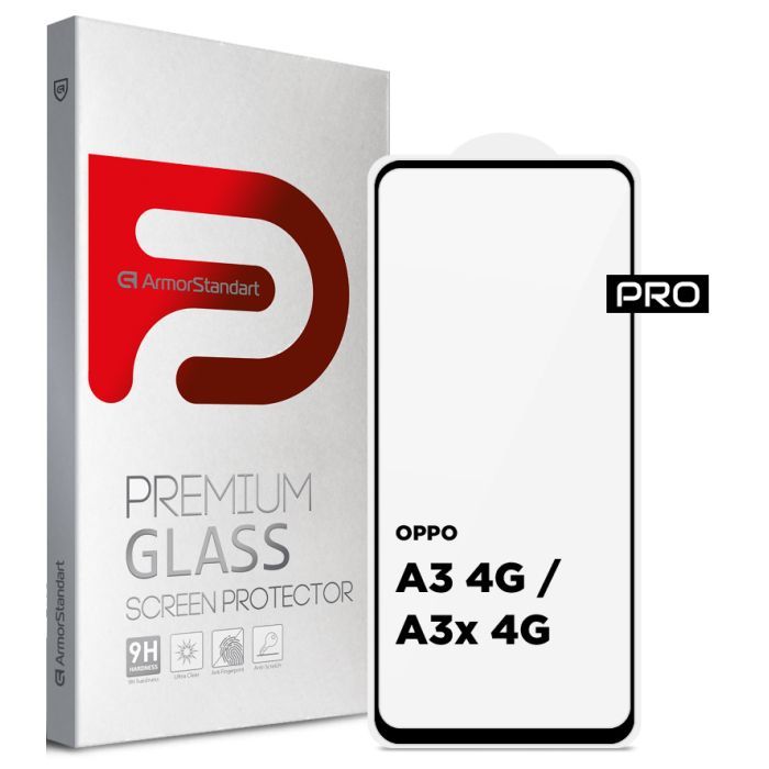 Стекло защитное Armorstandart Pro OPPO A3 4G / A3x 4G Black (ARM80892)