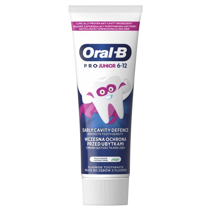 Дитяча зубна паста Oral-B Pro Junior для дітей віком від 6 до 12 років 75 мл (8700216089654) зображення 2