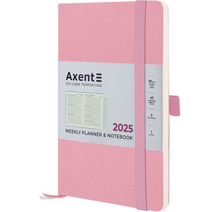 Тижневик Axent датований 2025 Partner Soft Skin 125х195 мм, сіро-лазурний (8509-25-48-A) зображення 6