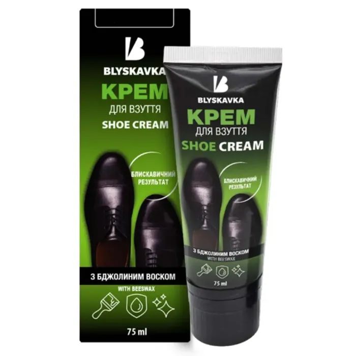 Крем для взуття Blyskavka З аплікатором Коричневий 75 мл (4820055140294)