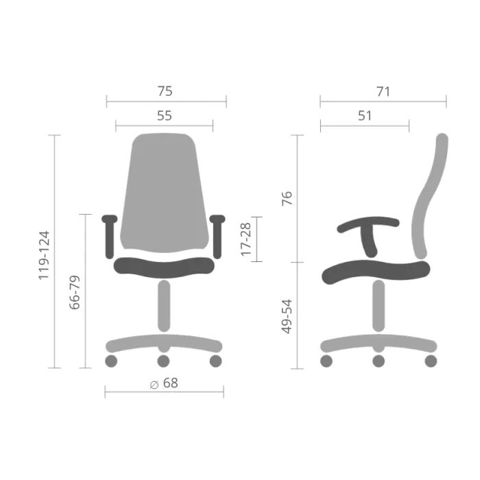 Кресло игровое Аклас Альтрон R-MB OT-R240 Серое (00083688) изображение 12