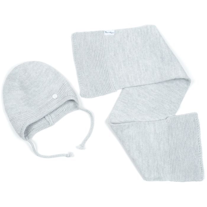 Шапка детская Na с шарфом (NA 1177-50-gray)