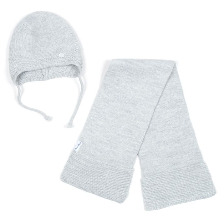 Шапка детская Na с шарфом (NA 1177-50-gray) изображение 2