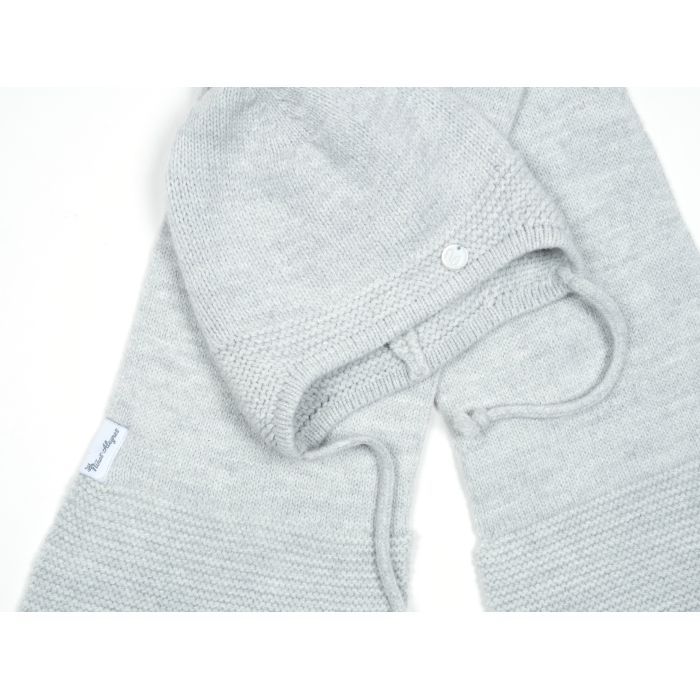 Шапка детская Na с шарфом (NA 1177-50-gray) изображение 4
