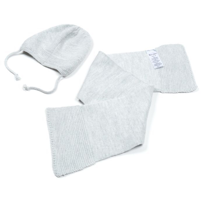 Шапка детская Na с шарфом (NA 1177-50-gray) изображение 6