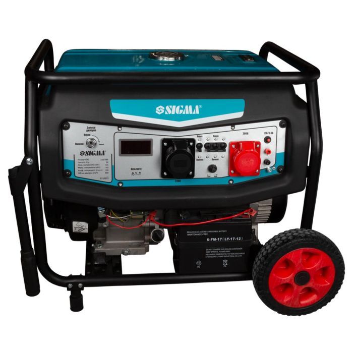 Генератор Sigma 220V/380V 3ф 8.5/9.0kW электрозапуск (5710511)
