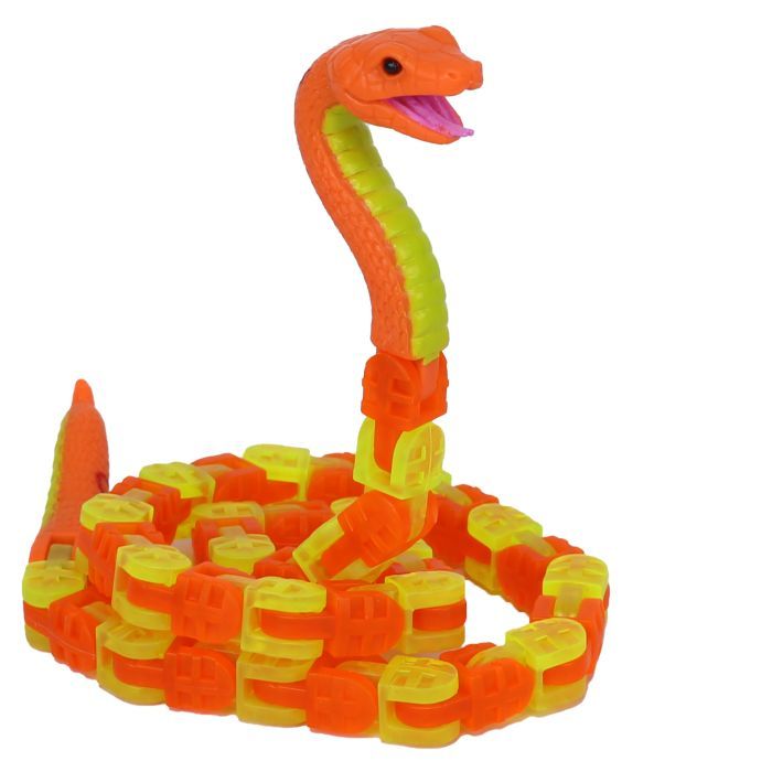 Интерактивная игрушка Zing Klixx Creaturez - Fidget Питон красно-желтый (KX130P_B) изображение 3