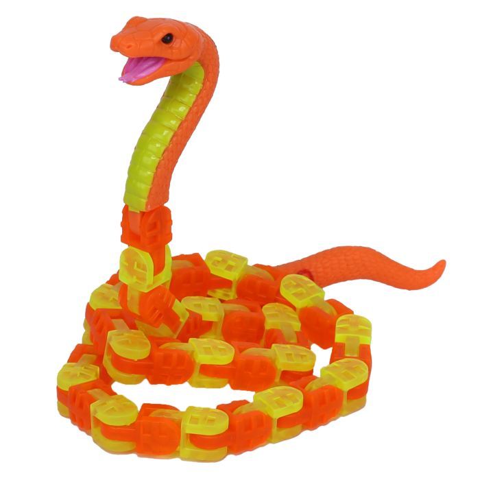 Интерактивная игрушка Zing Klixx Creaturez - Fidget Питон красно-желтый (KX130P_B) изображение 4