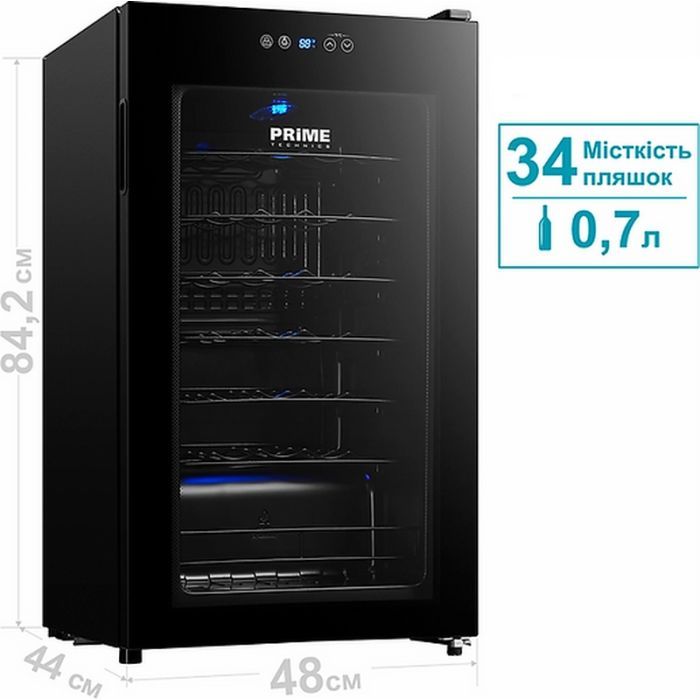 Холодильник PRIME Technics PWC 8634 EB зображення 5