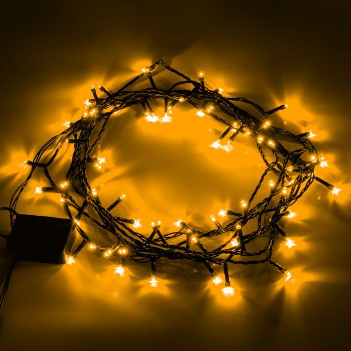 Гирлянда YES! Fun Нить 70 LED Тепло-белая 4.9 м 8 режимов Мерцание (974835) изображение 3