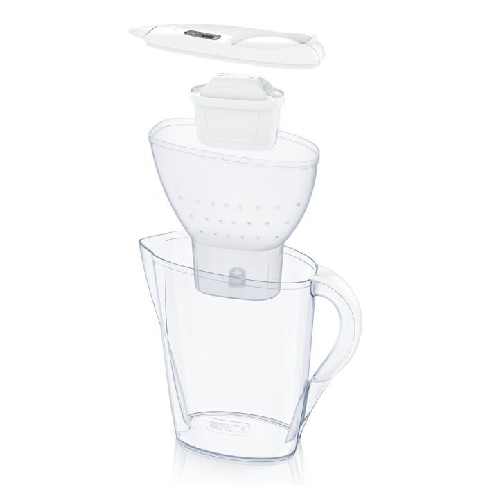 Фільтр-глечик Brita Marella Memo MXPro 2.4л (1.4л води) з фільтр-картриджем, графіт (1052794) зображення 2