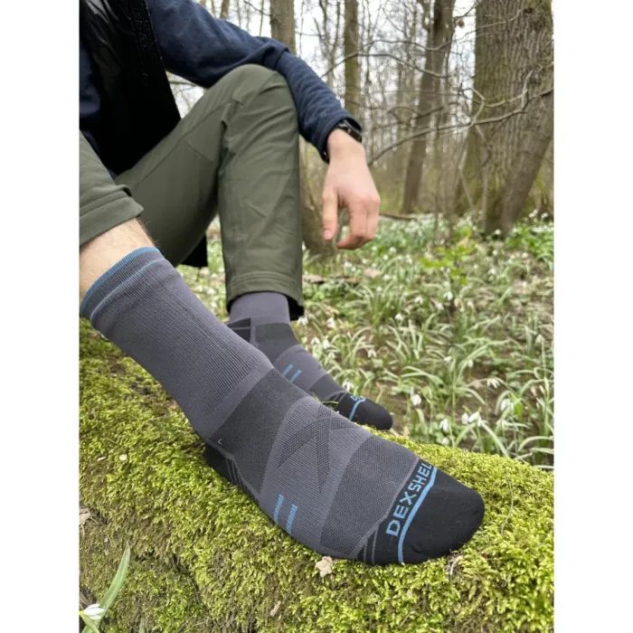 Водонепроницаемые носки Dexshell Running Lite 2.0 Socks сірі розмір L (43-46) (DS20610TLG2.0-L) изображение 4