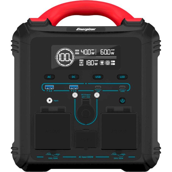 Зарядная станция Energizer 700W, 551Wh (PPS550W1F) изображение 2