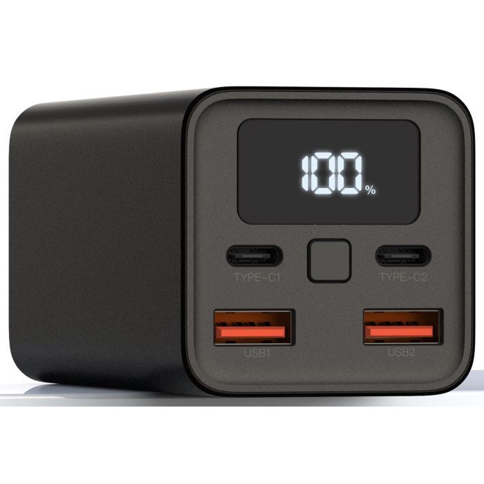 Батарея универсальная XO 20000mAh, PD/65W for laptop, QC/22.5W, black (PB97_Black) изображение 2