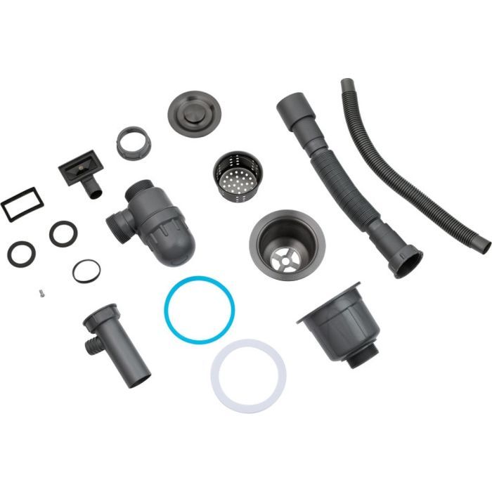 Мийка кухонна Kroner Schwarze-4545HM (CV033856) зображення 8