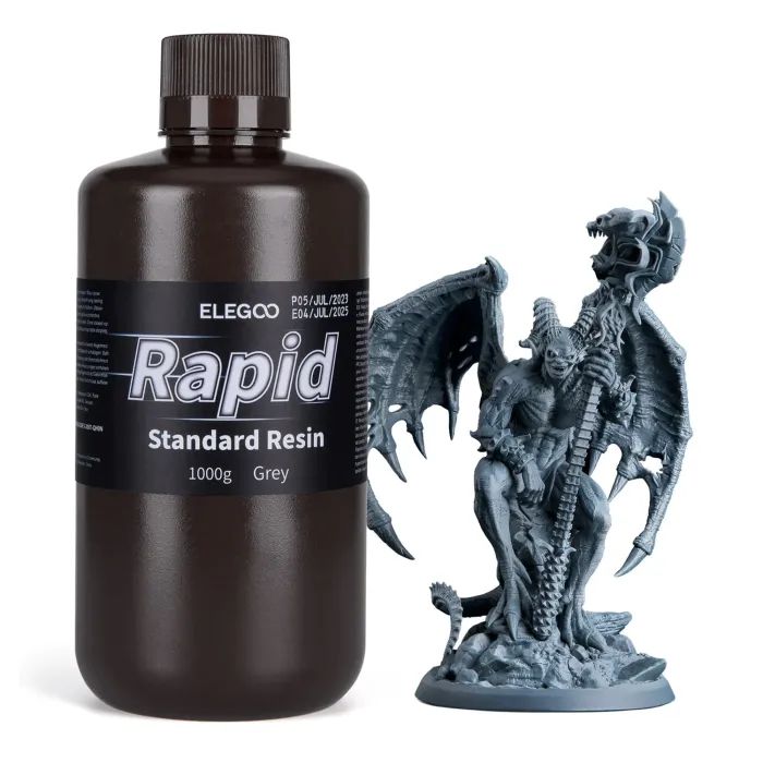 Фотополимерная смола ELEGOO Resin, Rapid Standard 1кг, gray (50.103.0129)