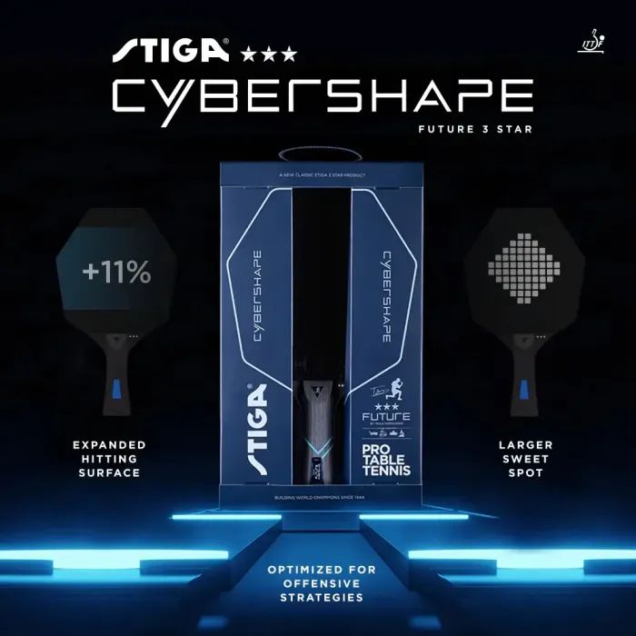 Ракетка для настольного тенниса Stiga Cybershape Future 3 Star FL (1213-0304-35) (931284) изображение 8