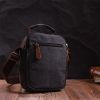 Сумка Vintage Мужская из текстиля Черная (22218) изображение 10