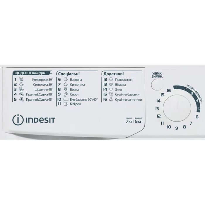 Стиральная машина Indesit EWDE7528WEU изображение 3