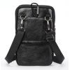 Сумка Vintage Небольшая кожаная поясная Черная (20359) изображение 6