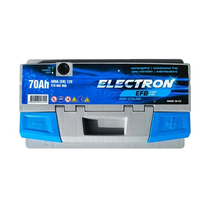 Акумулятор автомобільний ELECTRON START-STOP EFB 70Ah Ев (-/+) (680EN) (570002068) зображення 2